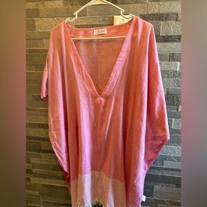 Lualoha Pink Cover Up Top